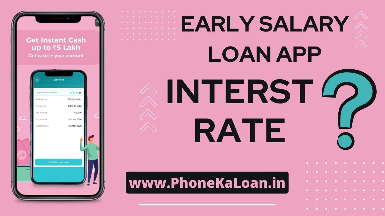 Early Salary Loan App Se Loan Kaise Le Interest Rate Apply